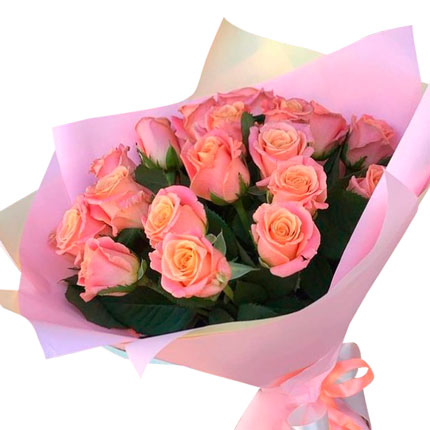 19 роз Мисс Пигги 80 см - доставка по Украине