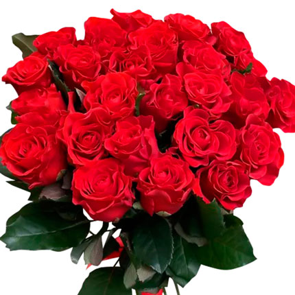 25 красных роз El Toro - доставка по Украине