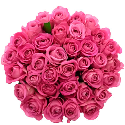 35 рожевих троянд (Кенія) – доставка по Україні