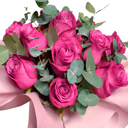 Квіти в коробці "Магія фіолетового" – доставка по Україні