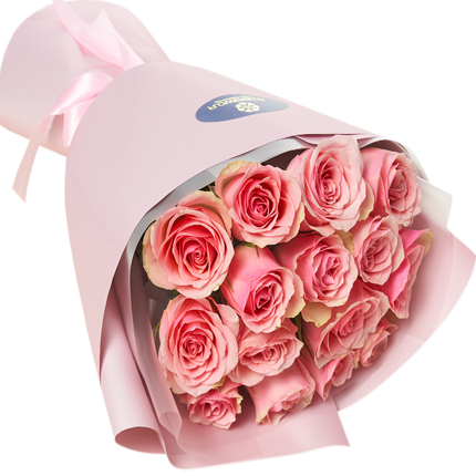 Букет "15 троянд Belle Rose" – замовити з доставкою
