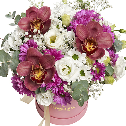 Flowers in a box "Secret Dream" – order with delivery