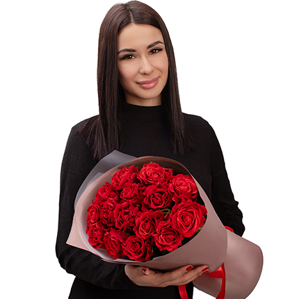 Букет "15 красных роз El Toro" – доставка по Украине