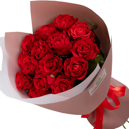Букет "15 червоних троянд El Toro" – замовити з доставкою