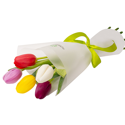 Bouquet "5 bright tulips" – order with delivery