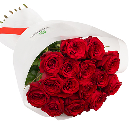 15 красных роз – заказать с доставкой