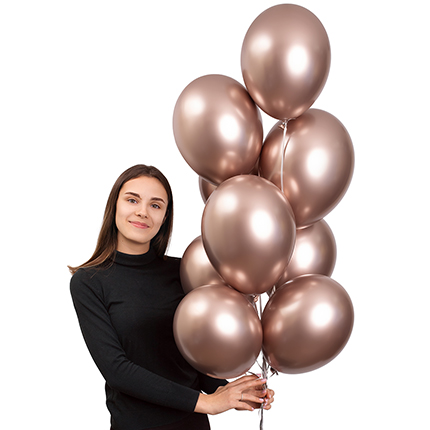 Balloon fountain "Rose gold" – delivery in Ukraine