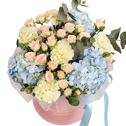 Flowers in a box "Baroque" – order with delivery