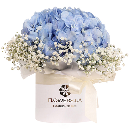 Flowers in a box "Moonlight" – order with delivery