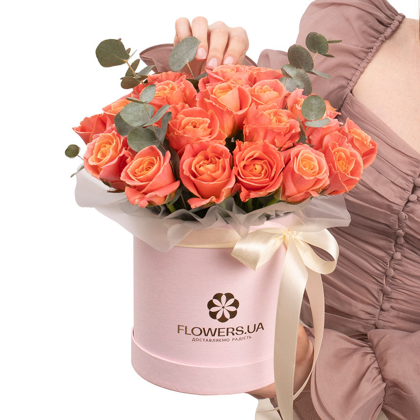 Композиция "25 роз Мисс Пигги" – доставка по Украине