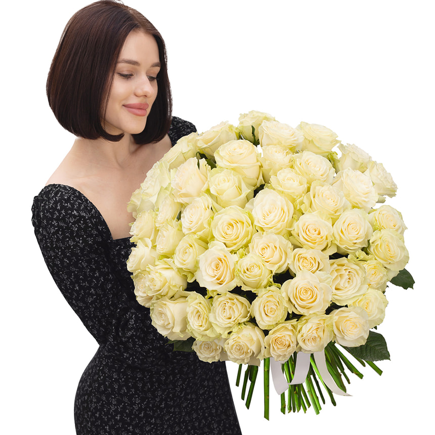 Монобукет "51 троянда Мондіаль" – доставка по Україні