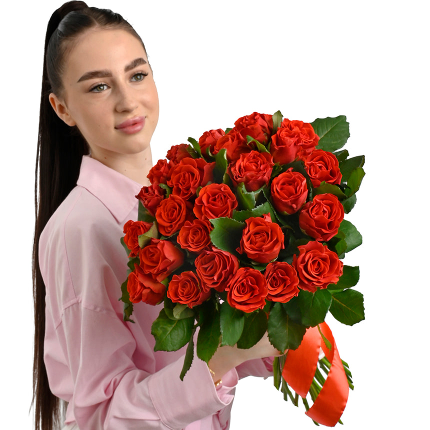 Monobouquet "21 El Toro roses" – delivery in Ukraine