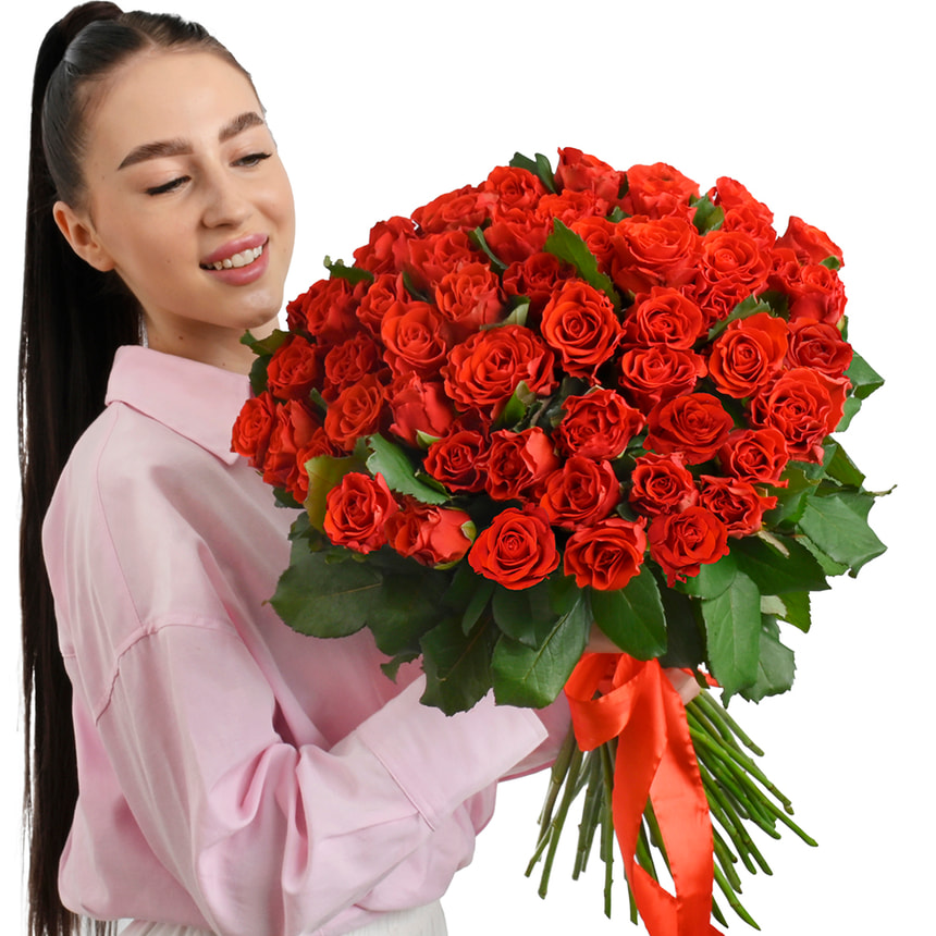 Monobouquet "51 El Toro roses" – delivery in Ukraine