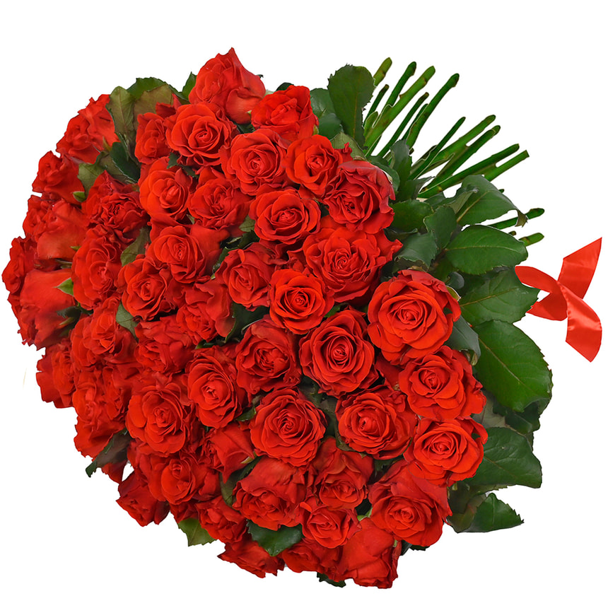 Monobouquet "51 El Toro roses" – order with delivery