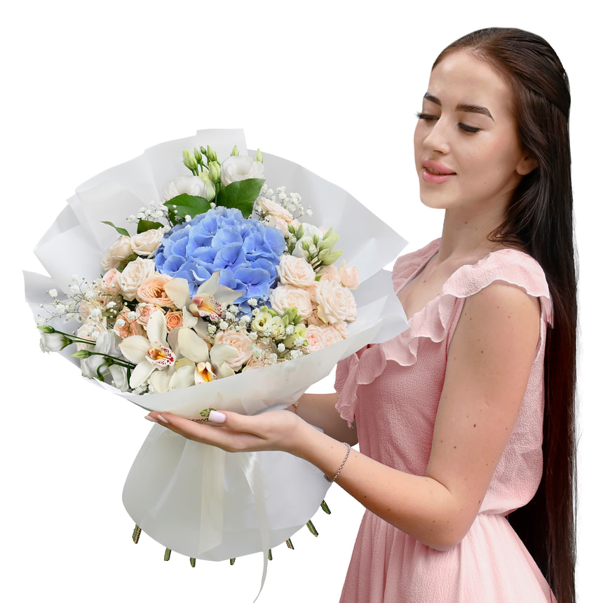 "Silver rain" bouquet – delivery in Ukraine