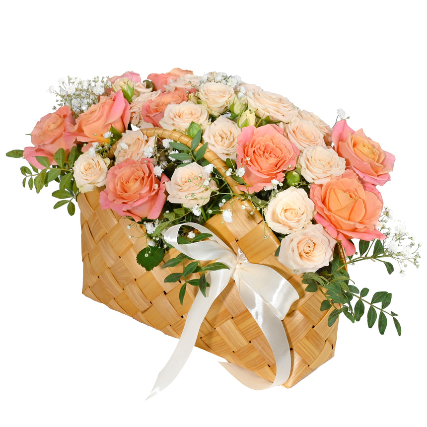 Basket of flowers "Beautiful muse" – order with delivery