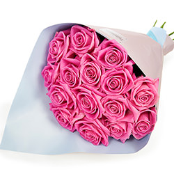 Bouquet "15 pink roses"