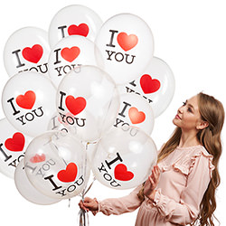Collection of balloons "I love U" - 5 balloons