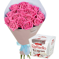 Bouquet "Touch of love" + Raffaello