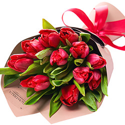 Bouquet "11 red tulips"