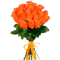 21 orange roses (Kenya)