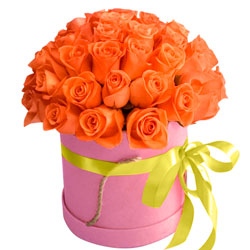 Box "29 orange roses"
