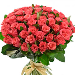 51 роза Pink Tacazzi (Кения)