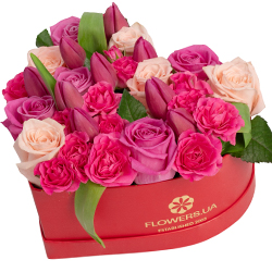 Flowers in a box "Crystal Melody"