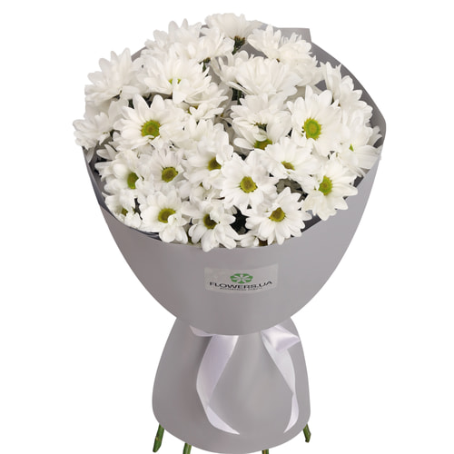 "Kyoto" bouquet of 5 white chrysanthemums