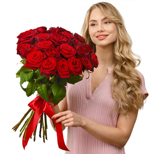 Bouquet of 21 red roses